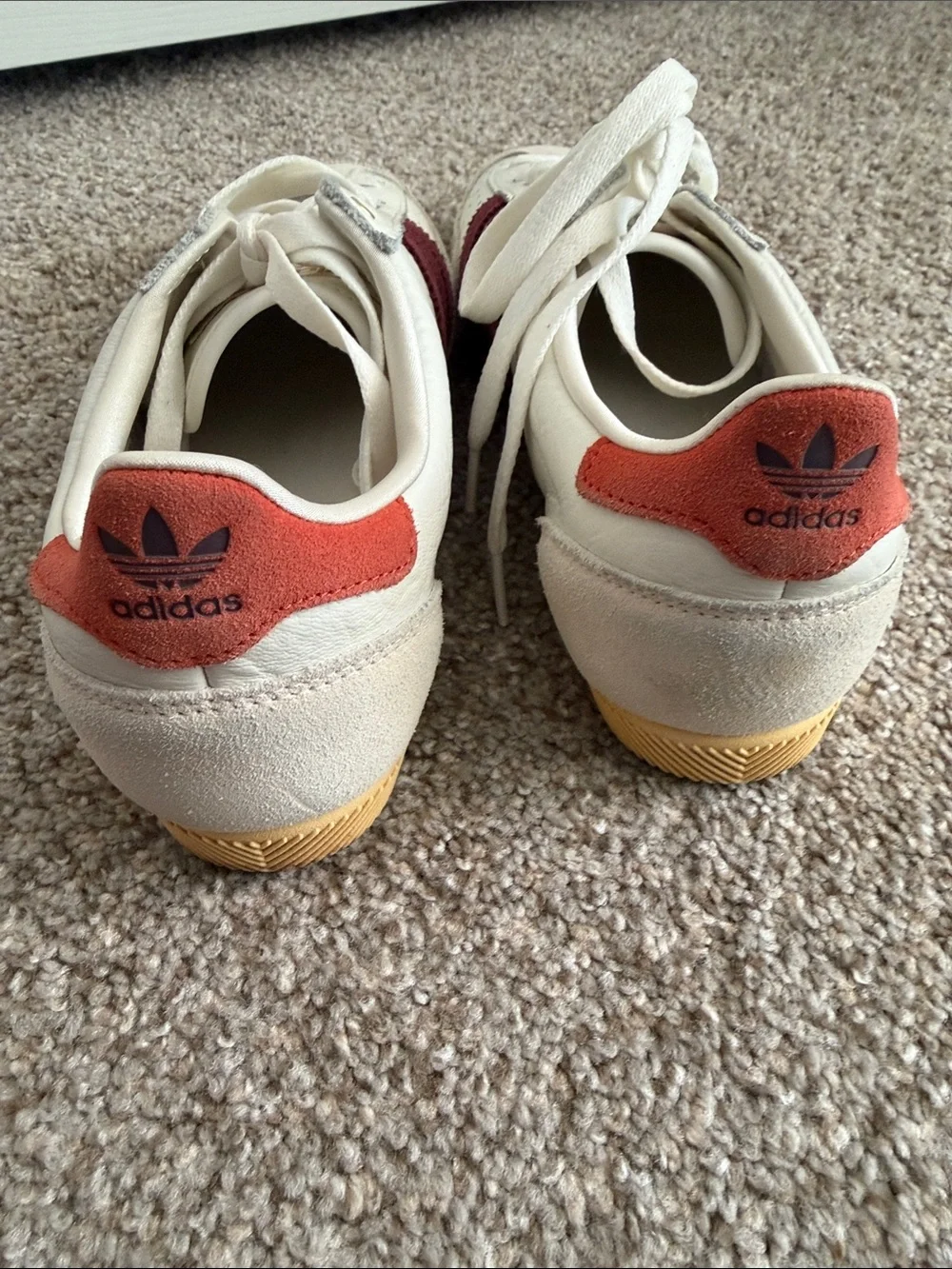 adidas Japan Low-Top Sneakers — Cream, Burgundy & Rust - Picture 6 of 8